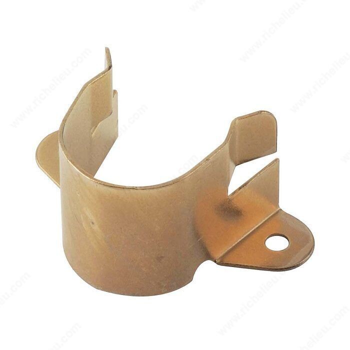 CLOSET ROD HOLDER 1" BRASS 2/CD