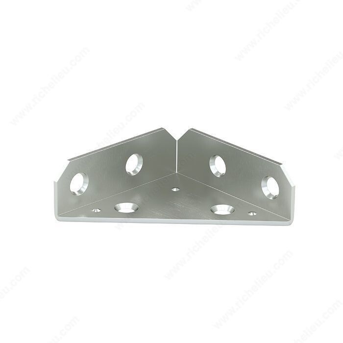 3" TRIANGLE CORNER BRACE ZINC