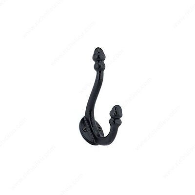CLASSIC FORGED IRON HOOK BLACK