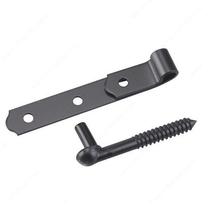 SCREW HOOK STRAP HINGE KIT 8" 2PK