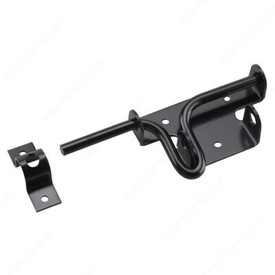 SLIDE-ACTION GATE LATCH BLACK