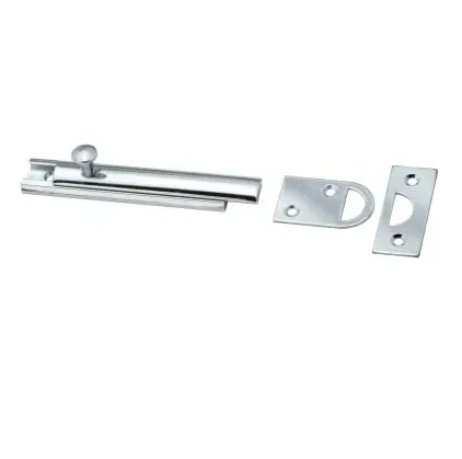 SURFACE BOLT 4" SATIN NICKEL