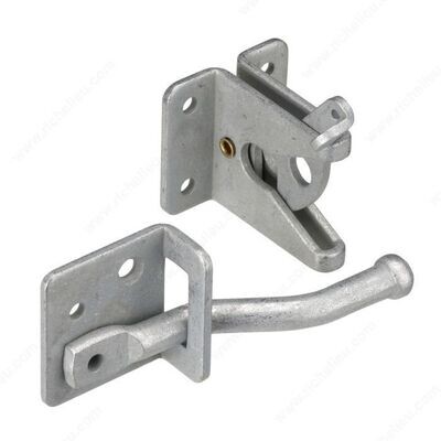 SELF-ADJUSTING GATE LATCH GALVANIZED