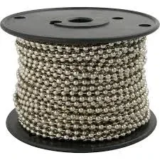 CHAIN #10 BEADED CHAIN PLATED STEEL
