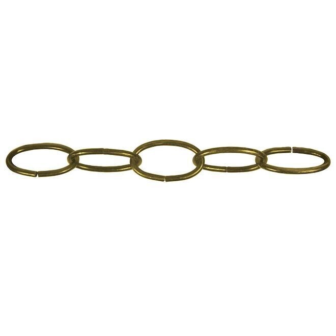 OVAL CHAIN #10 BRASS PLATED
