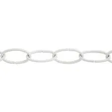 OVAL CHAIN #10 WHITE