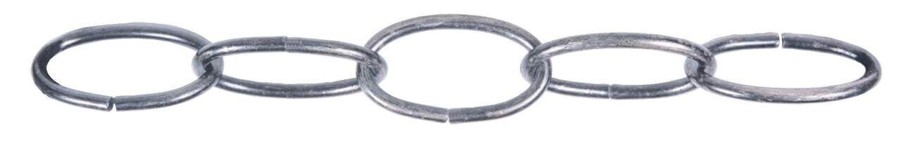 OVAL CHAIN #10 ANTIQUE SILVER
