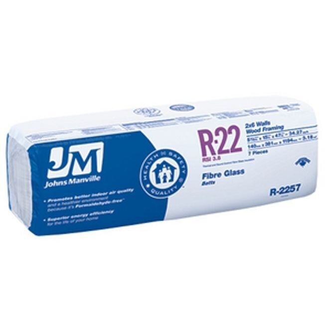 R-22/15" Johns Manville Fiberglass Insulation