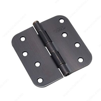 4" NRP HINGE 5/8" RADIUS OIL-RUBBED BRONZE