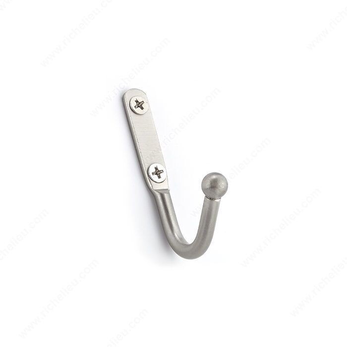 UTILITY BRUSHED NICKEL HOOK