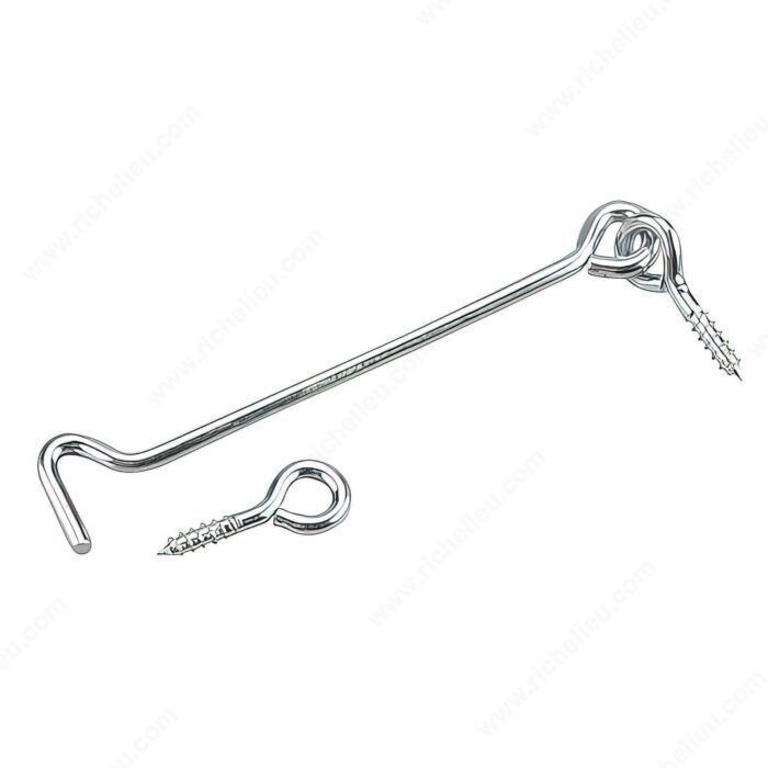 6" GATE HOOK & EYE ZINC