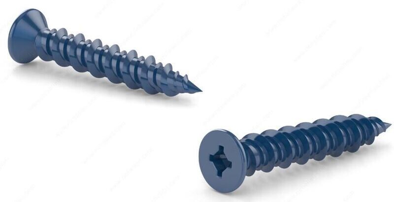 3/16" X 2-1/4" FLAT HEAD CONCRETE SCREW 100PC