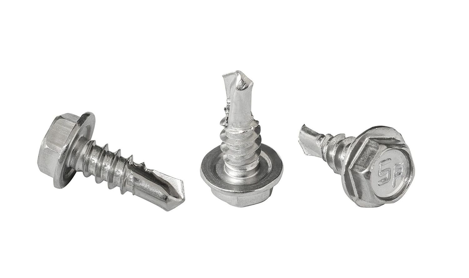 #8 X 1/2" Self Drilling Screws Hex Head Zinc