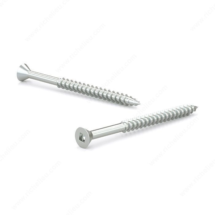#6 X 1-1/2" Wood Screws Flat Head Zinc 15 PCS
