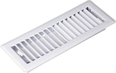 3 3" X 10" Metal Floor Register White