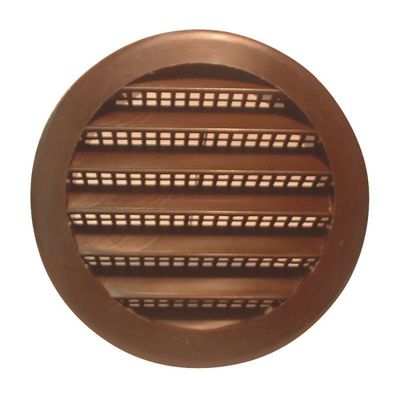 3 3" Plastic Louver Vent Brown