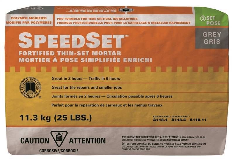 Custom Speedset Mortar 25lbs