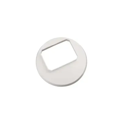 2" Round Vinyl Cover White 2" x 3"