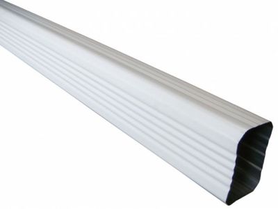 2" X 3" - 10' Aluminum Downspout White