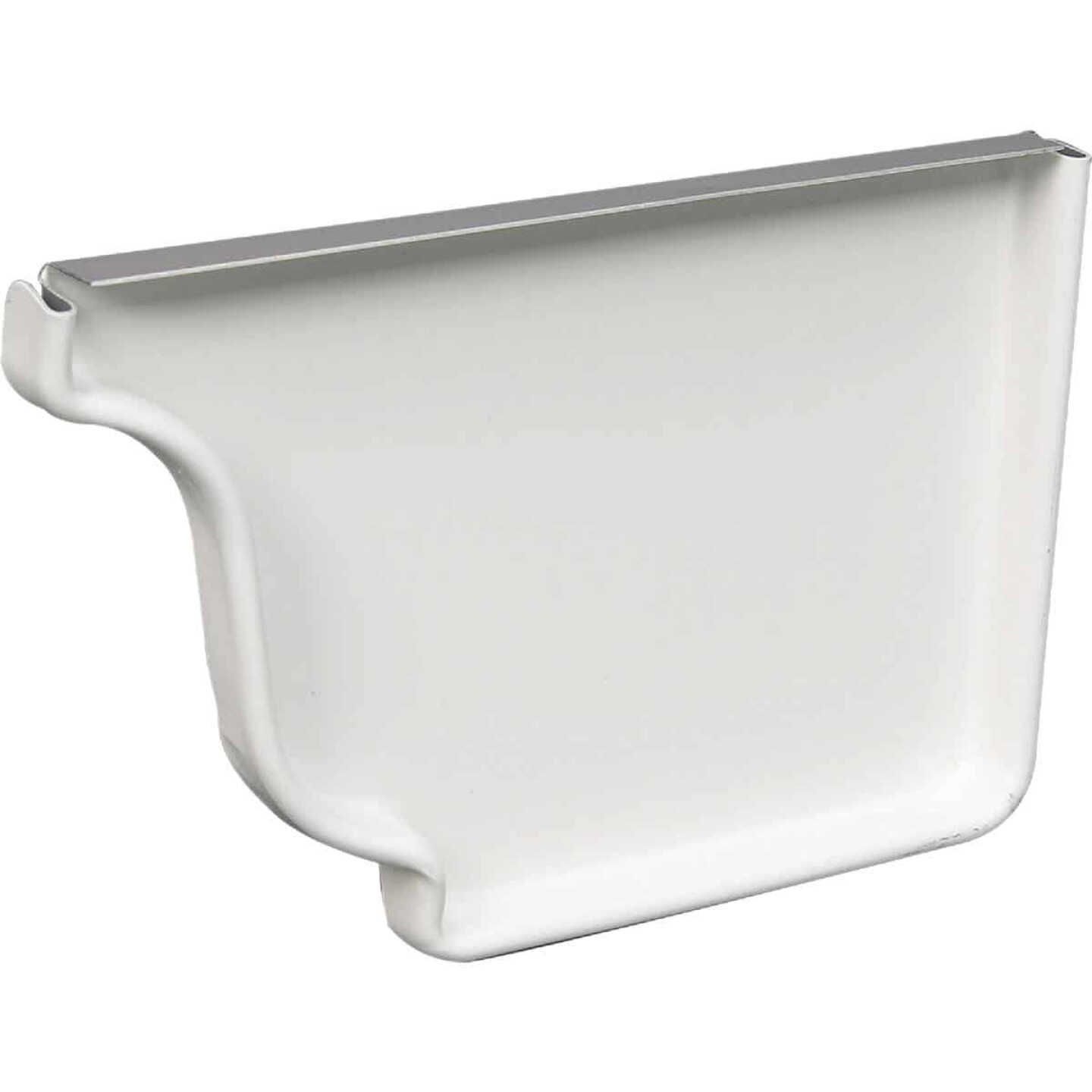 4" Gutter End Cap Right Hand White