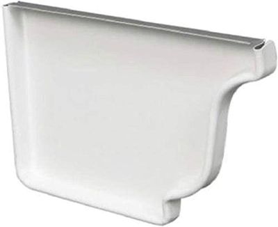 5" Gutter End Cap Left Hand White