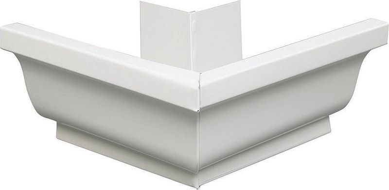 5" Gutter Corner Outside White