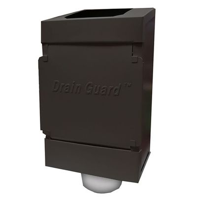 2" X 3" Drain Guard Gutter Cleanout Black