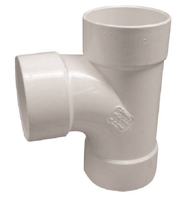 4 4" PVC TEE Sanitary