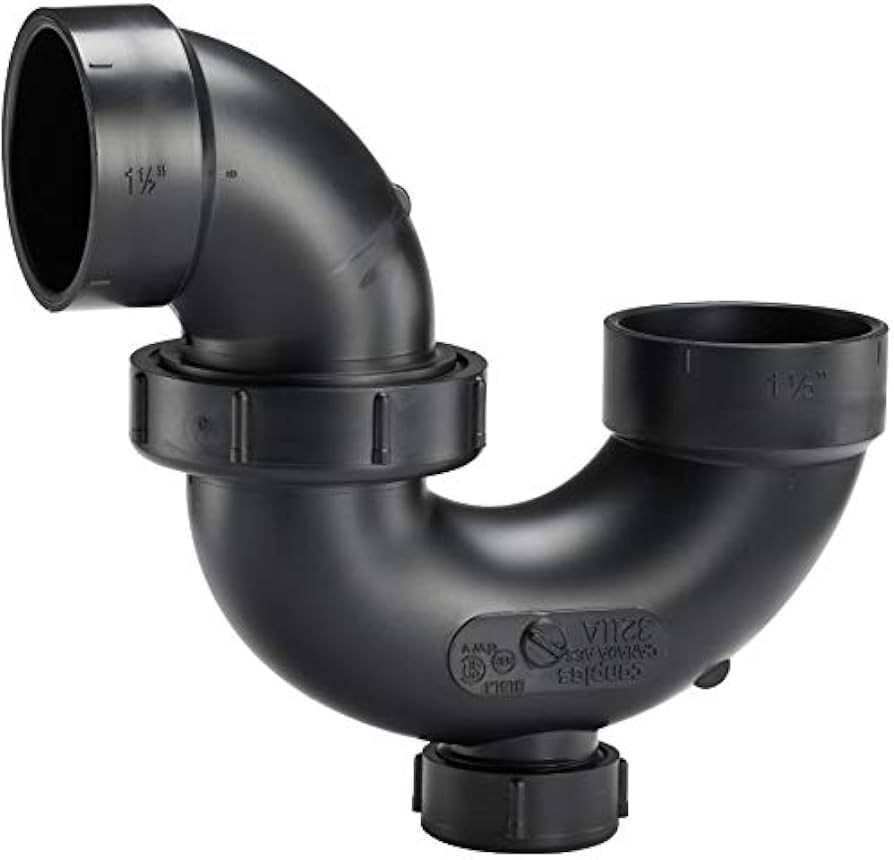 1-1/2" ABS P Trap w/ Cleanout