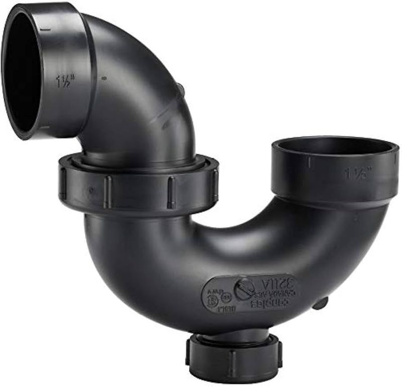 1-1/2" ABS P Trap w/ Cleanout