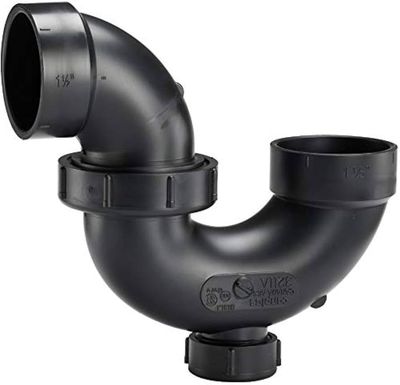 1-1/2" ABS P Trap w/ Cleanout