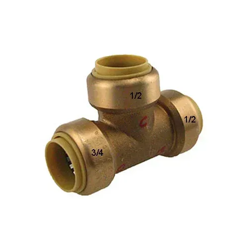 3/4" X 1/2" X 1/2" Easy Grip TEE