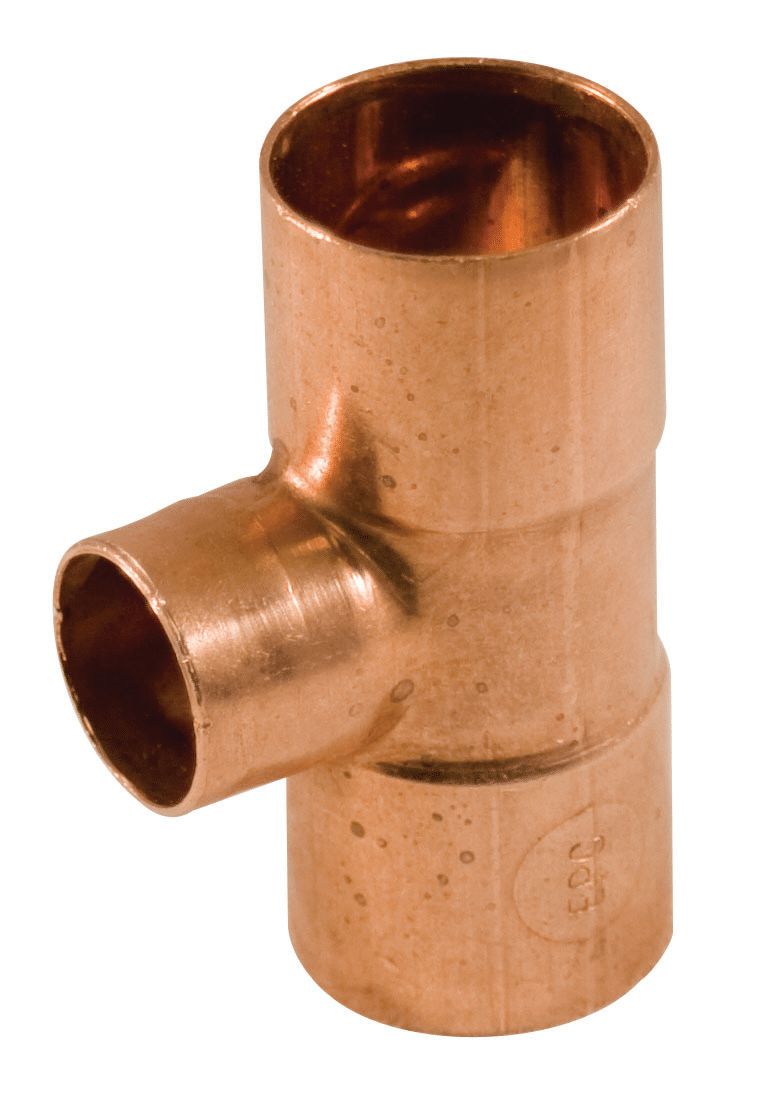 3/4" X 1/2" X 3/4" Copper TEE