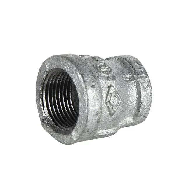 1/2" X 3/8" Galvanized Coupling