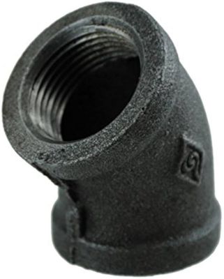 3/4 3/4" Black 45 Elbow