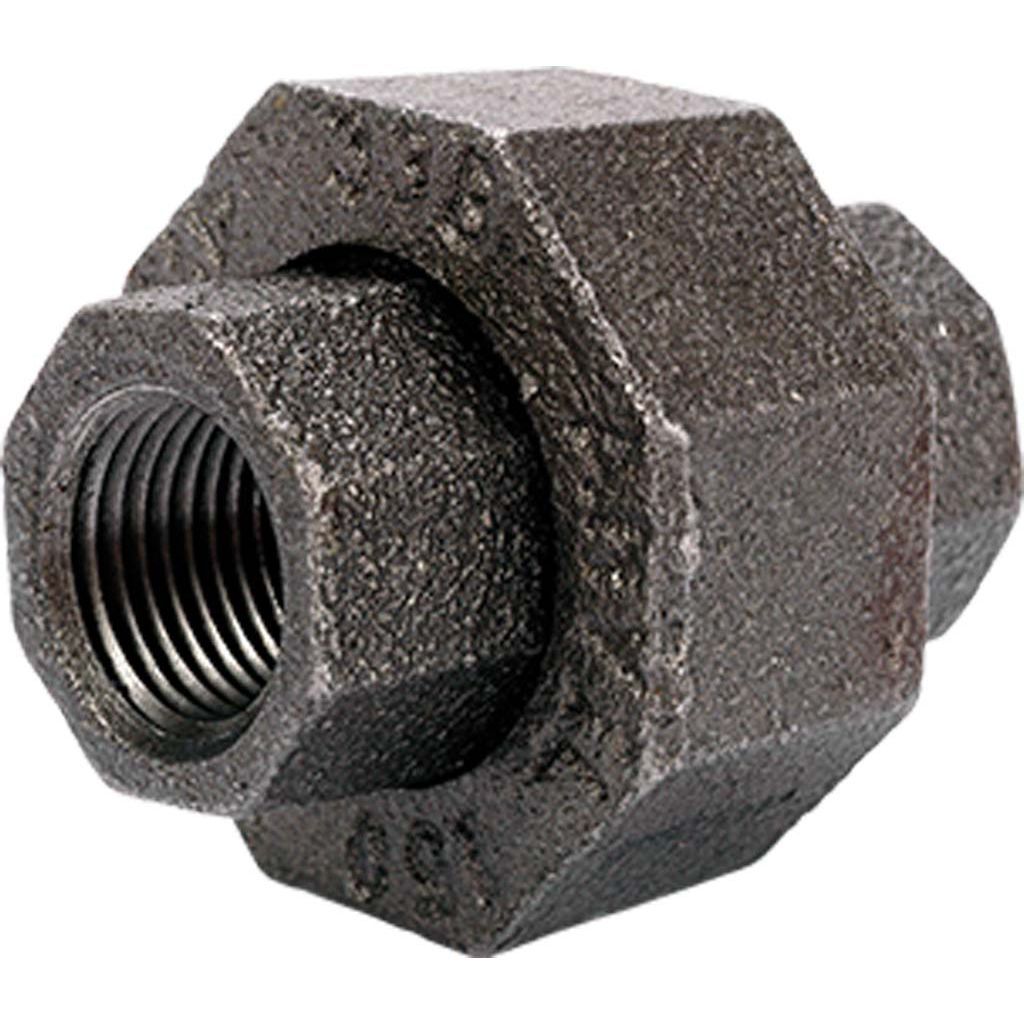 3/4" Black Union