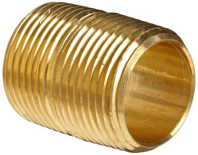 3/4 3/4" Close Brass Nipple