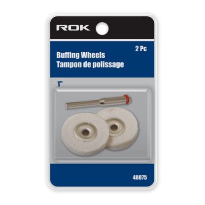 1" Buffing Wheel w/ Mandrel 2 Pcs