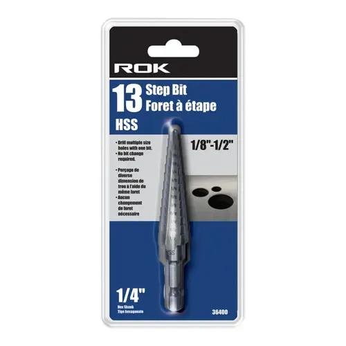 13 Step Bit 1/8" - 1/2"