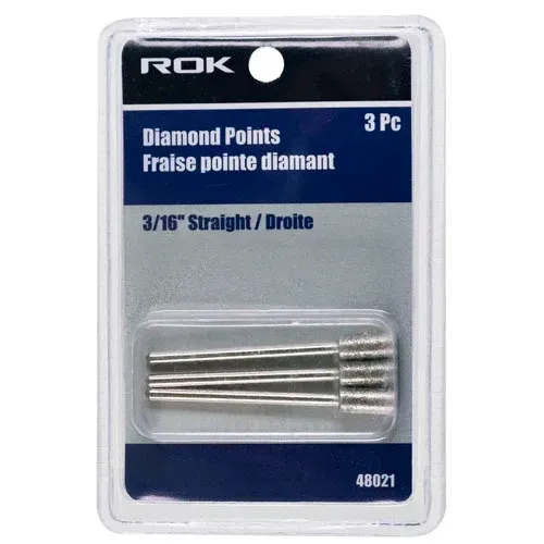 Diamond Point Straight 3 Pcs