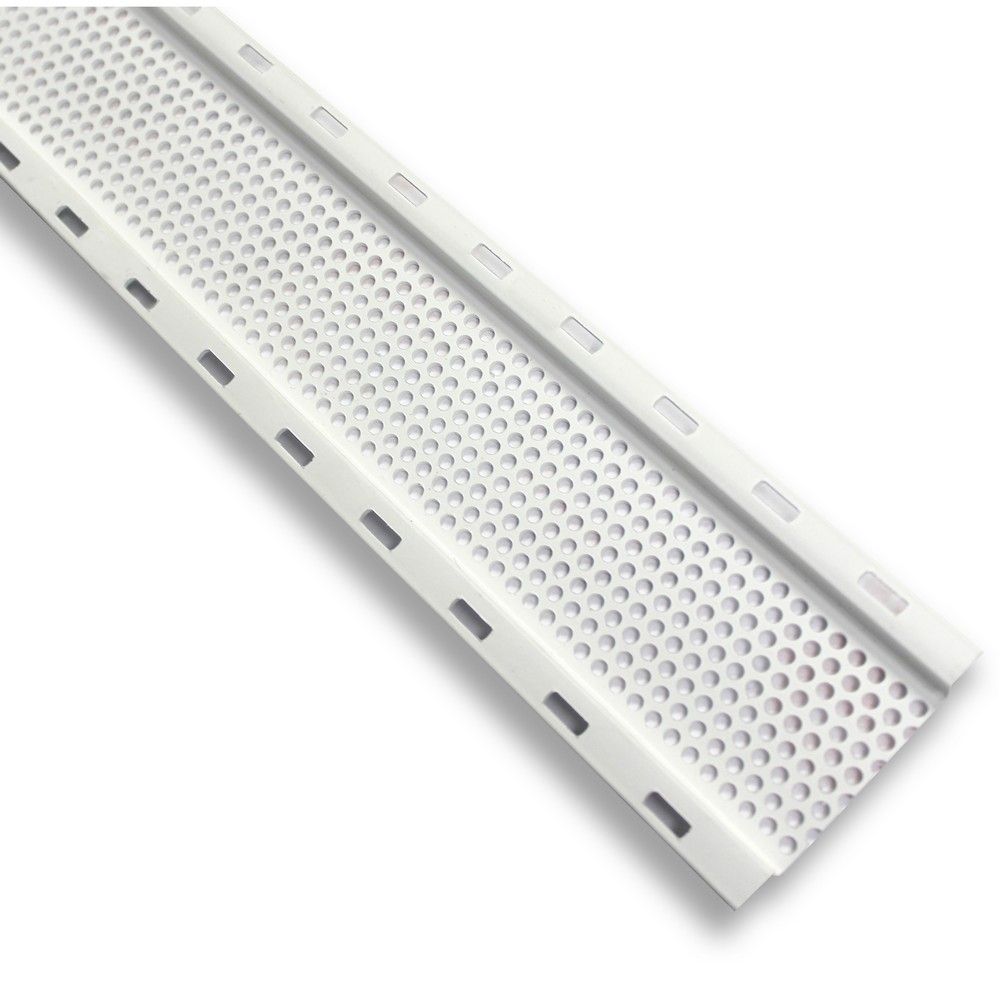 2" x 8' Vinyl Soffit Vent Strip White