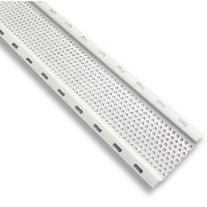 2" x 8' Vinyl Soffit Vent Strip White