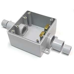 Conduit 2 Gang Switch Box PVC