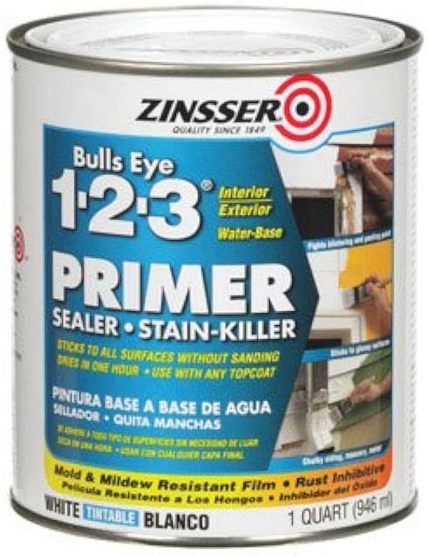Zinsser Bulls Eye 123 Water Based Primer 946ml
