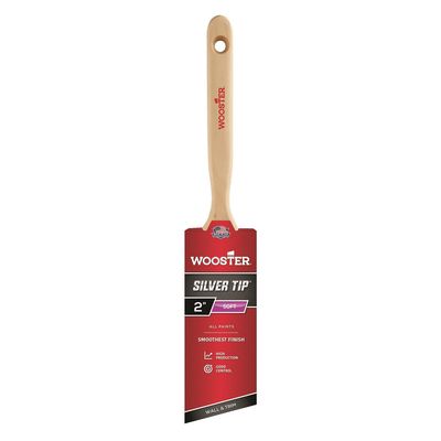 Silver Tip Sash Angle Brush 2"