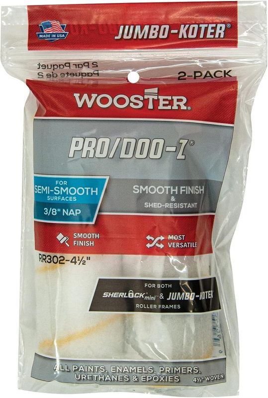 Wooster 4-1/2" Jumbo-Koter Mini Roller 3/8" Nap