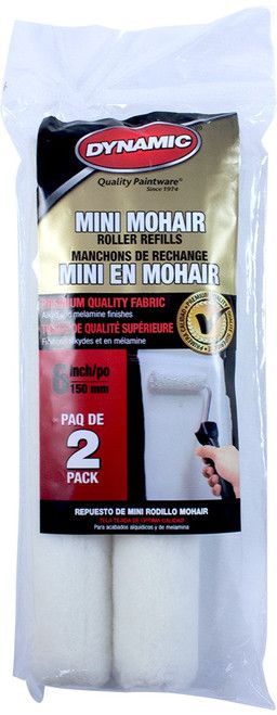 Dynamic 6" Mini Trim Roller Refills 10mm (3/8") Nap