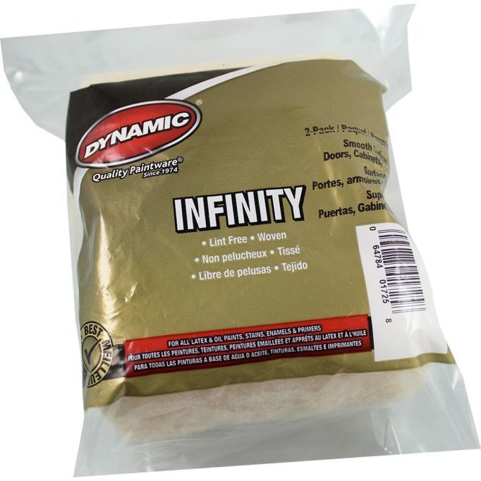 Dynamic 4" Lint Free Infinity Roller Cover 6mm (1/4") Nap 2 Pack