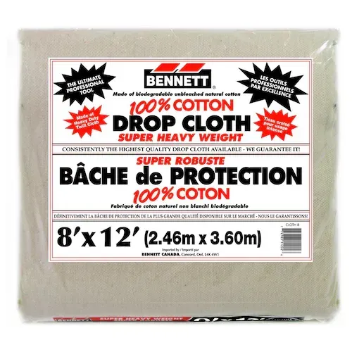 8' x 12' Cotton Drop Cloth Bennett