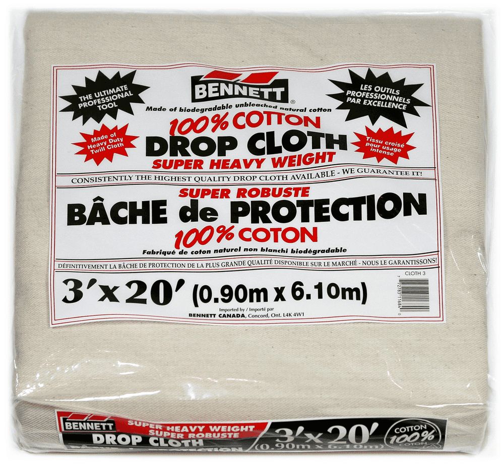 3' x 20' Cotton Drop Cloth Bennett